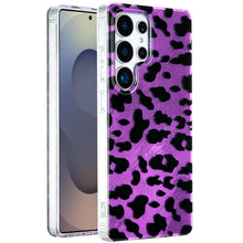 For Samsung S25 Ultra Case Glossy In Mold Design Print Glitter + Tempered Glass