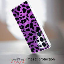 For Samsung S25 Ultra Case Glossy In Mold Design Print Glitter + Tempered Glass
