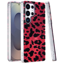For Samsung S25 Ultra Case Glossy In Mold Design Print Glitter + Tempered Glass