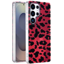 For Samsung S25 Ultra Case Glossy In Mold Design Print Glitter + Tempered Glass
