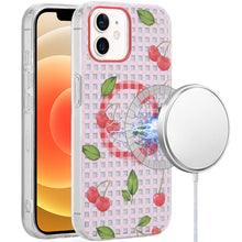 For iPhone 12/12 Pro Case Dual Layer TPU Design Magnetic Circle + Tempered Glass