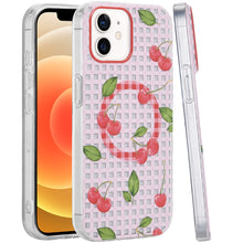 For iPhone 12/12 Pro Case Dual Layer TPU Design Magnetic Circle + Tempered Glass