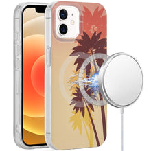 For iPhone 12/12 Pro Case Dual Layer TPU Design Magnetic Circle + Tempered Glass