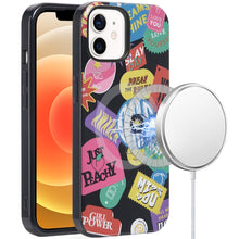 For iPhone 12/12 Pro Case Dual Layer TPU Design Magnetic Circle + Tempered Glass