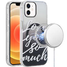For iPhone 12/12 Pro Case Dual Layer TPU Design Magnetic Circle + Tempered Glass