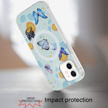 For iPhone 12/12 Pro Case Dual Layer TPU Design Magnetic Circle + Tempered Glass