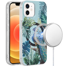 For iPhone 12/12 Pro Case Dual Layer TPU Design Magnetic Circle + Tempered Glass
