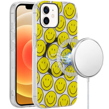 For iPhone 12/12 Pro Case Dual Layer TPU Design Magnetic Circle + Tempered Glass