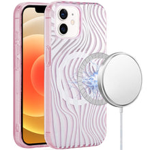 For iPhone 12/12 Pro Case Dual Layer TPU Design Magnetic Circle + Tempered Glass