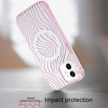 For iPhone 12/12 Pro Case Dual Layer TPU Design Magnetic Circle + Tempered Glass