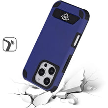 For iPhone 16 Pro 6.3in Case Magnetic Circle Pop-out Stand + Tempered Glass