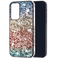 For Samsung S23 Plus Case Full Glitter Back w/ Faux Diamond Bumper Fashion Cover