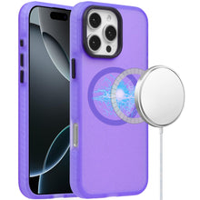 For iPhone 16 PRO MAX Case Magnetic Circle Rugged Frosted Cover + Tempered Glass