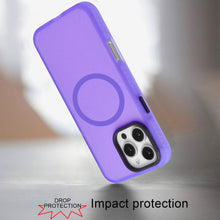 For iPhone 16 PRO MAX Case Magnetic Circle Rugged Frosted Cover + Tempered Glass