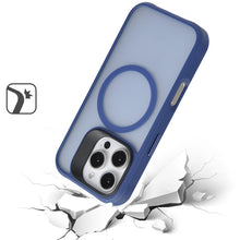 For iPhone 16 Pro 6.3in Case Magnetic Circle Smooth-Touch Cover + Tempered Glass