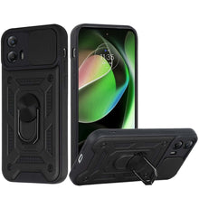 For Moto G 5G 2023 Case Camera Lens Cover Magnetic Ring Stand Hybrid Phone Cover