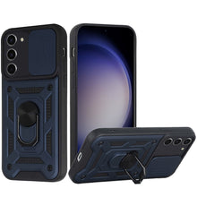 For Samsung S23 FE 5G Case Camera Lens Cover Ring Stand + Tempered Glass