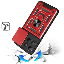 For Moto G Stylus 2025 Case Lens Cover Magnetic Ring Stand + Tempered Glass