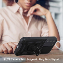 For Samsung S21 6.3" Case Camera Lens Cover Magnetic Ring Stand Hybrid Cover