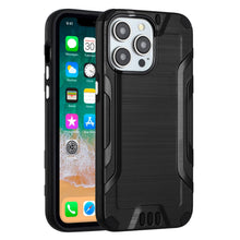 For iPhone 15 PLUS Case Exclusive Tough Metallic Hybrid Cover + 2 Tempered Glass