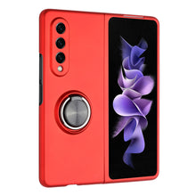 For Samsung Z Fold5 Case Rubberized Matte Magnetic Ring Stand Hybrid Phone Cover