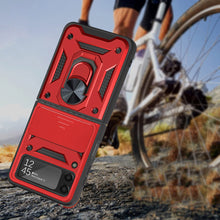 For Samsung Galaxy Z Flip 6 Case Camera Push Magnetic Ring Stand Phone Cover