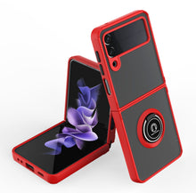 For Samsung Galaxy Z Flip 6 Case Magnetic Ring Stand Phone Cover w/ Frosted Back