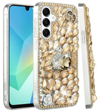 For Samsung Galaxy S24 FE Case Full Diamond Bling Cover w/ Faux Jewel Ornaments