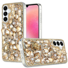 For Samsung A26 5G Case Full Bling Rhinestones Phone Cover + Tempered Glass