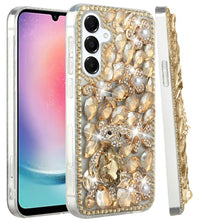 For Samsung A26 5G Case Full Bling Rhinestones Phone Cover + Tempered Glass
