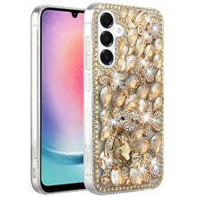 For Samsung A26 5G Case Full Bling Rhinestones Phone Cover + Tempered Glass