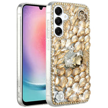 For Samsung A26 5G Case Full Bling Rhinestones Phone Cover + Tempered Glass