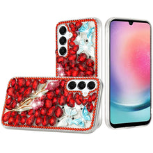 For Samsung A26 5G Case Full Bling Rhinestones Phone Cover + Tempered Glass