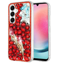 For Samsung A26 5G Case Full Bling Rhinestones Phone Cover + Tempered Glass