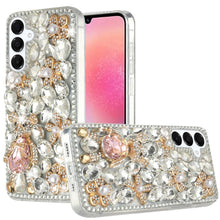 For Samsung A26 5G Case Full Bling Rhinestones Phone Cover + Tempered Glass