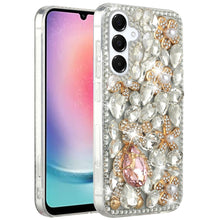 For Samsung A26 5G Case Full Bling Rhinestones Phone Cover + Tempered Glass