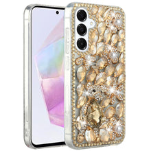 For Samsung A36 Case Full Bling with 3D Rhinestones Phone Cover + Tempered Glass