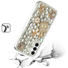 For Samsung A36 Case Full Bling with 3D Rhinestones Phone Cover + Tempered Glass