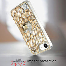 For iPhone 16e Case Full Diamond Bling Cover Faux 3D Jewels + Tempered Glass