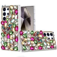 For Samsung S25 Ultra Case Full Diamond Bling Cover 3D Jewels + Tempered Glass