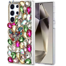 For Samsung S25 Ultra Case Full Diamond Bling Cover 3D Jewels + Tempered Glass