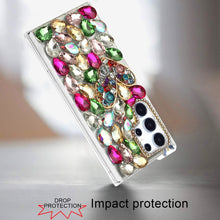 For Samsung S25 Ultra Case Full Diamond Bling Cover 3D Jewels + Tempered Glass