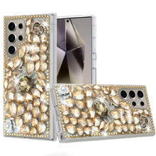 For Samsung S25 Ultra Case Full Diamond Bling Cover 3D Jewels + Tempered Glass