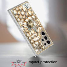 For Samsung S25 Ultra Case Full Diamond Bling Cover 3D Jewels + Tempered Glass