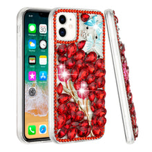 For iPhone 13 Pro Max Case Full Diamond Bling with Ornaments Hard Phone Cover
