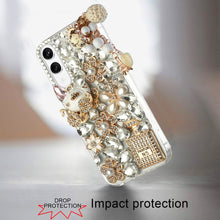 For Samsung S25 Edge Case Full Bling Diamond Rhinestone Jewel + Tempered Glass