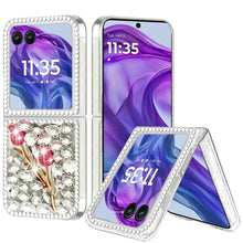 For Motorola Razr+ Plus 2024 Case Full Bling Diamond Rhinestone Phone Cover