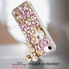 For iPhone 16e Case Full Bling Faux Diamond Rhinestone Jewel + Tempered Glass