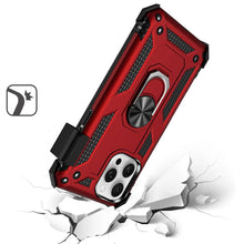 For iPhone 16 PRO MAX Case Magnetic Ringstand Holster Clip Combo +Tempered Glass