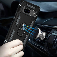 For Google Pixel 9a Case Magnetic Ringstand Holster Clip Combo + Tempered Glass